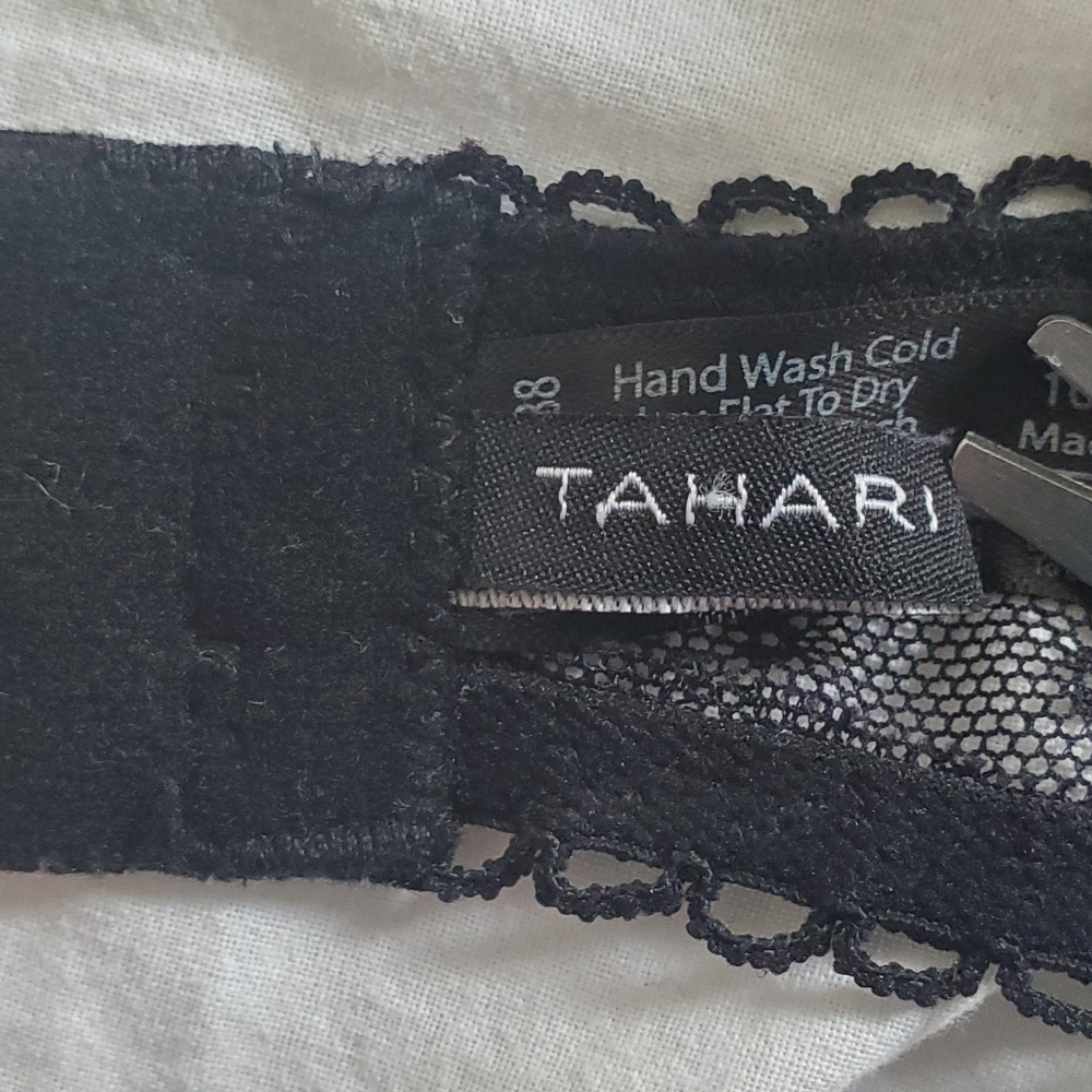 Tahari Black Floral Lace Bra - Picture 7 of 7